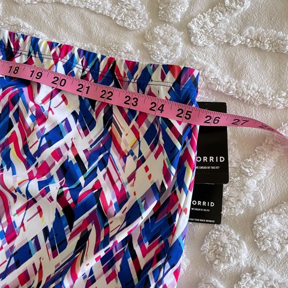 TORRID Swim Blue Pink Yellow Multi Abstract Geo Smooth Bikini Bottoms NEW NWT - Picture 9 of 9